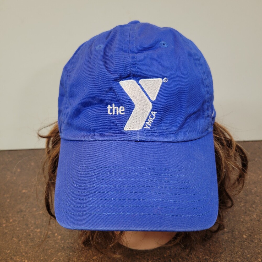 Nike The YMCA Baseball Cap Hat Mens Size 1 Blue Cotton Adjustable Strapback BCRA